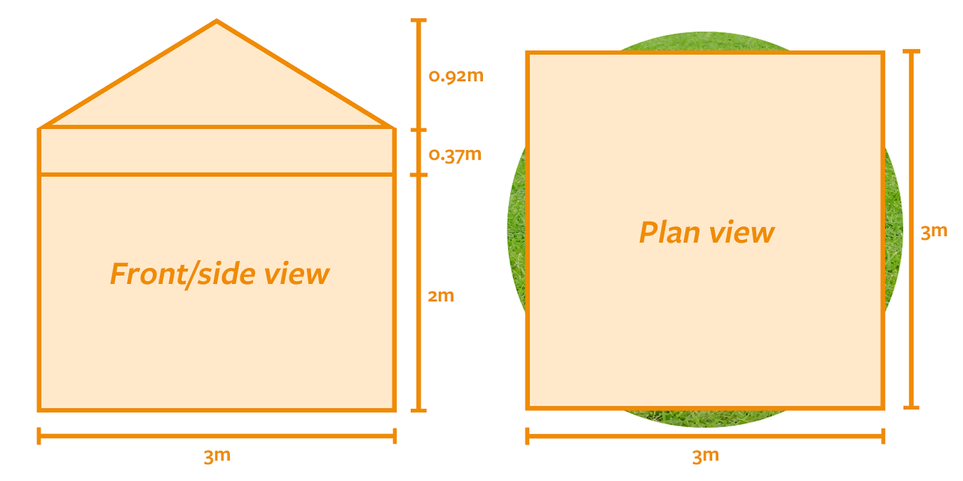 Gazebo size capacity